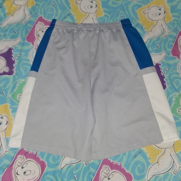 Y2K Jordan Vintage Basketball Jersey Gym Shorts Nike Detroit Lions Colorway - Picture 2 of 7